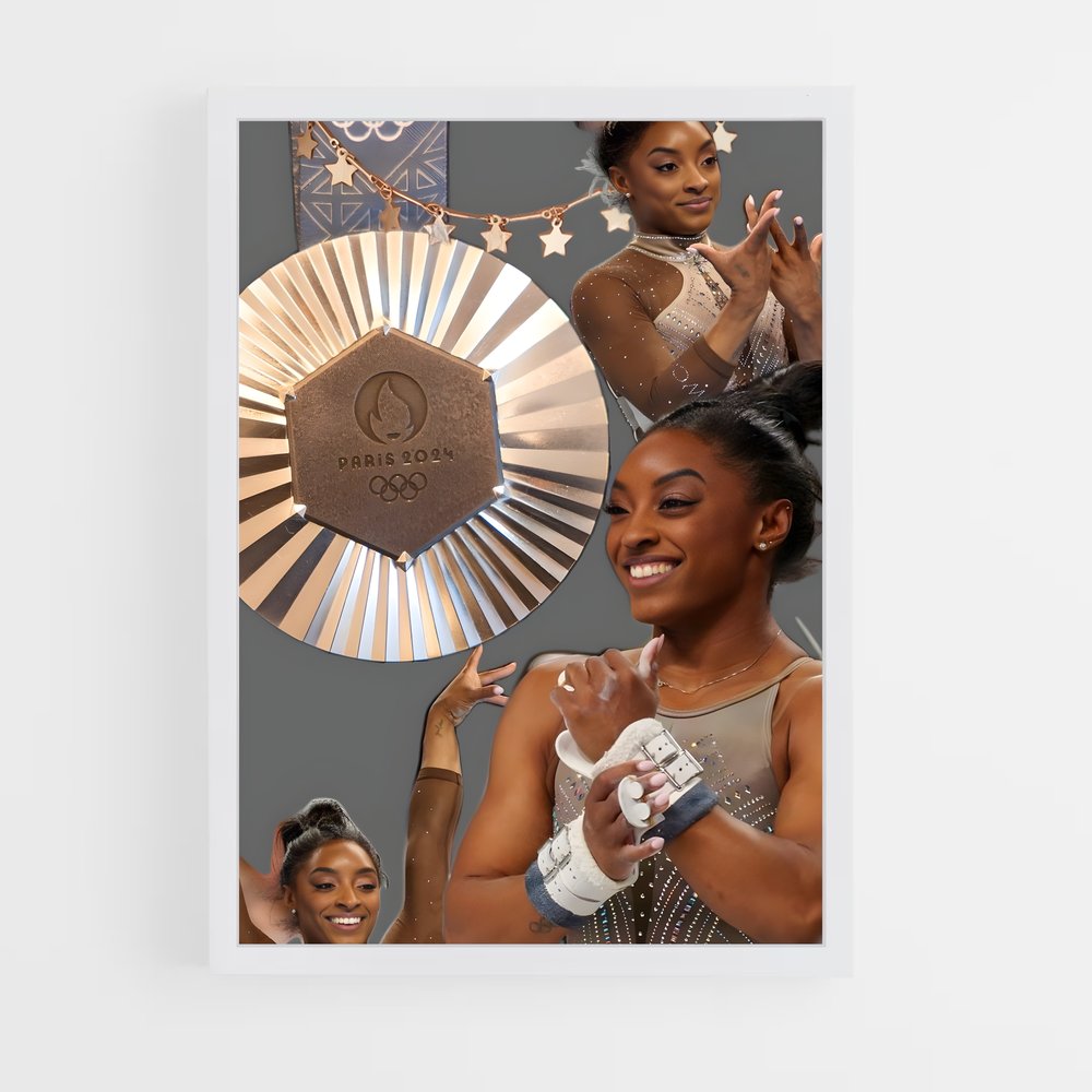 Poster Simone de biles (vue 3)